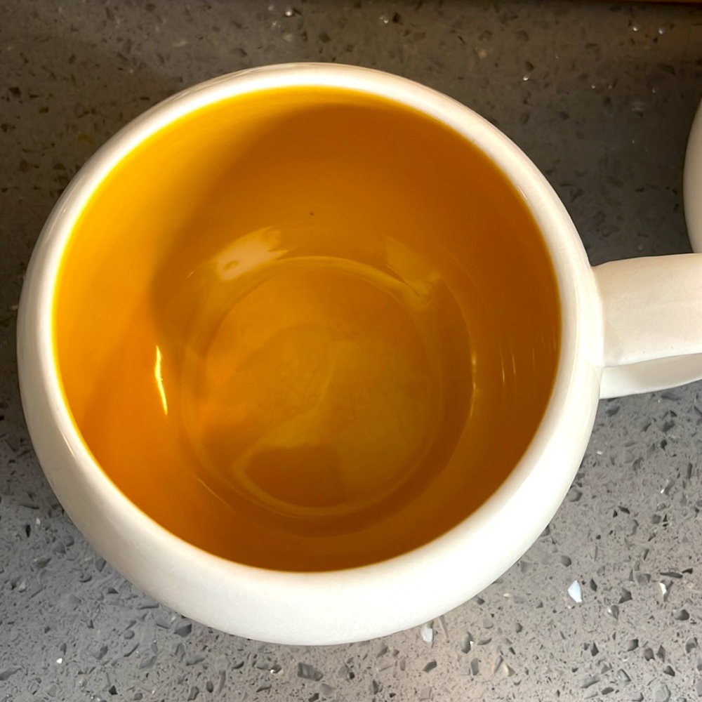 Set of 2 “Thirsty?” Round Ceramic Coffee Mugs - Picture 3 of 8